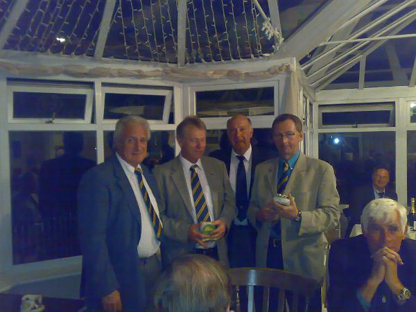 Captains_Day_2007_(Cherwell_Edge)_005.jpg - Team Winners, Glenn Marshall, Bob Haynes and Gerry Graham being presented with their prizes by Captain Peter Burwell