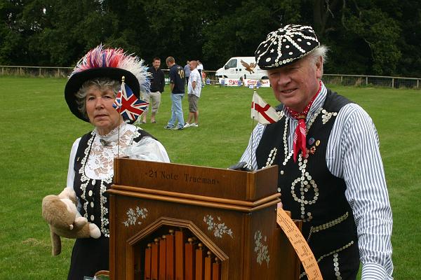 misc1.jpg - The pearly king & queen provided music throughout the afternoon