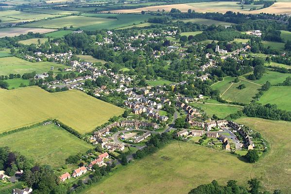 aerial2.jpg - 2:The church is top right. Nizewell Head and The Crescentare in the foreground.Many thanks to Mike McKinley for these aerial photographs.