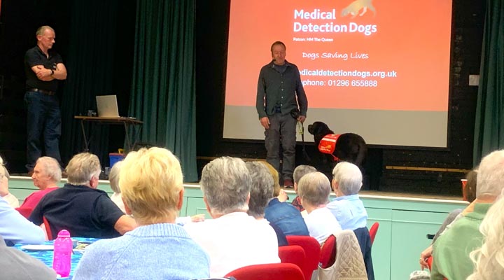 Medical detection dog speaker