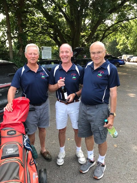 Alan Brewer Nigel Mills and our winner Graham Lawrence.