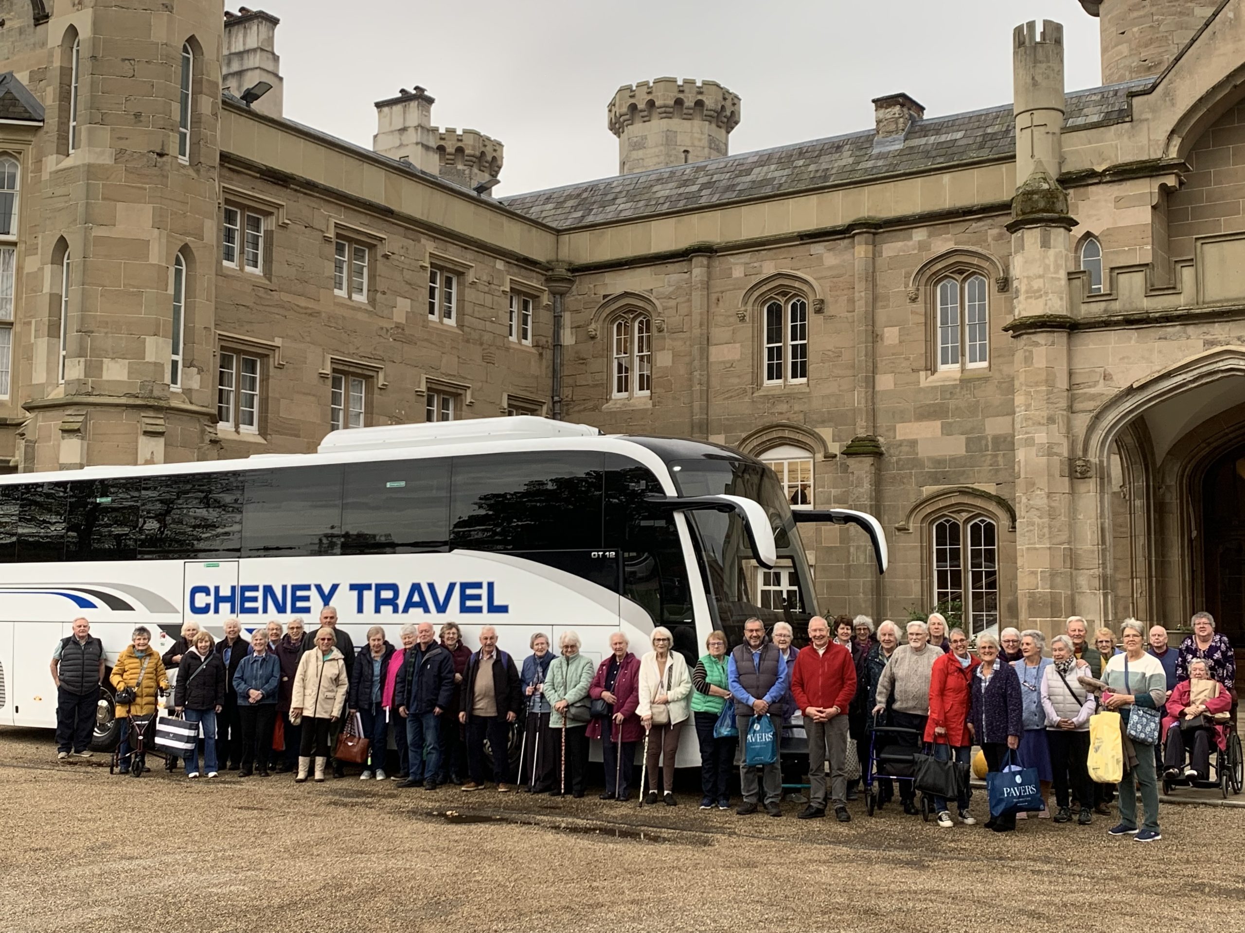 Holidaymakers & coach